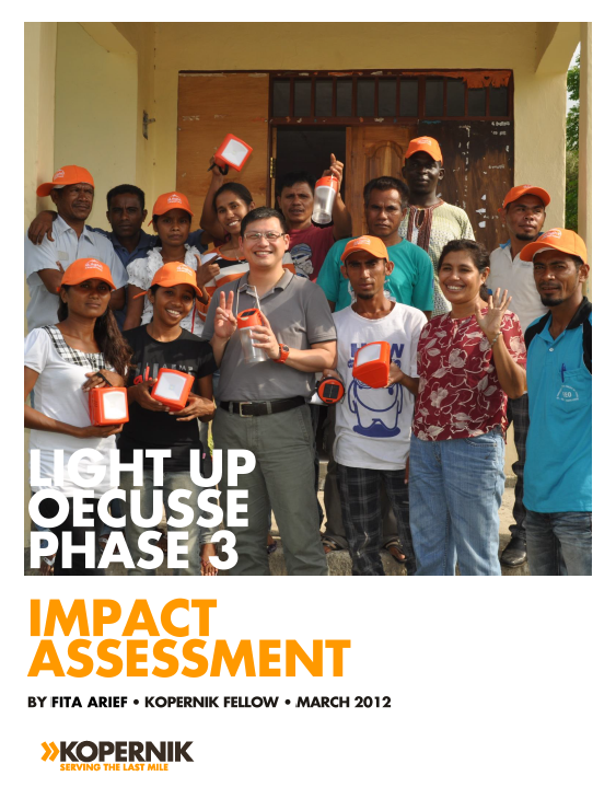 Light Up Oecusse Phase 3 Impact Assessment