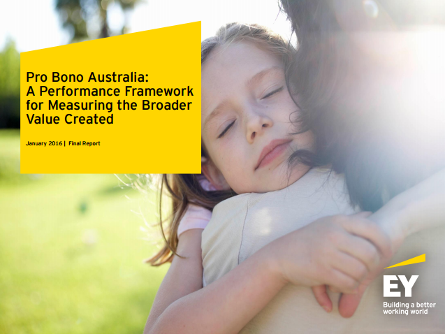 ProBono Australia: A Performance Framework for Measuring the Broader Value Created