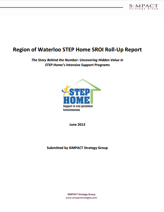 Region of Waterloo STEP Home SROI Roll-Up Report