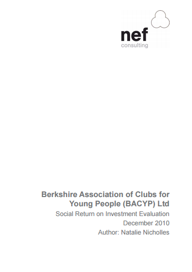 Berkshire Association of Clubs for Young People SROI Evaluation
