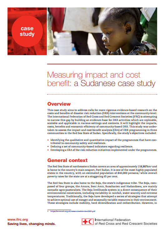 Measuring impact and cost benefit: a Sudanese case study