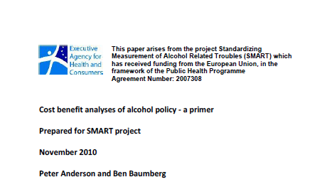 Cost benefit analyses of alcohol policy – a primer