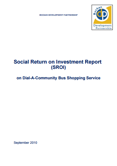 SROI on Dial-A-Community Bus Shopping Service