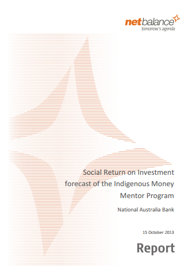 Social Return on Investment forecast of the Indigenous Money Mentor Program