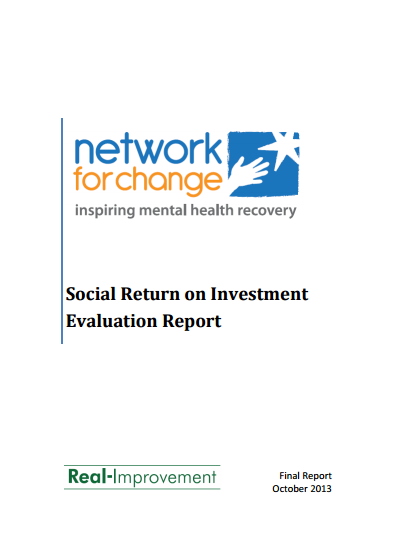 Network For Change Social Return On Investment Evaluation Report