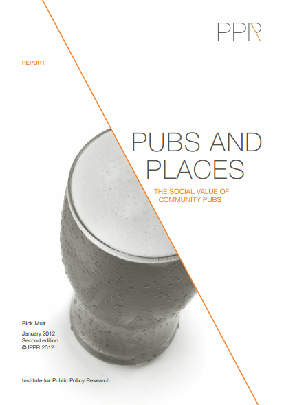 Pubs and Places: The Social Value of Community Pubs