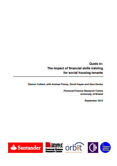 Quids in: The impact of financial skills training for social housing tenants