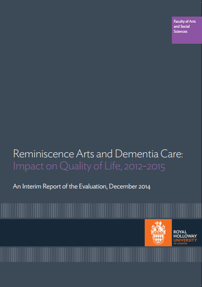 Reminiscence Arts and Dementia Care: Impact on Quality of Life, 2012-2015