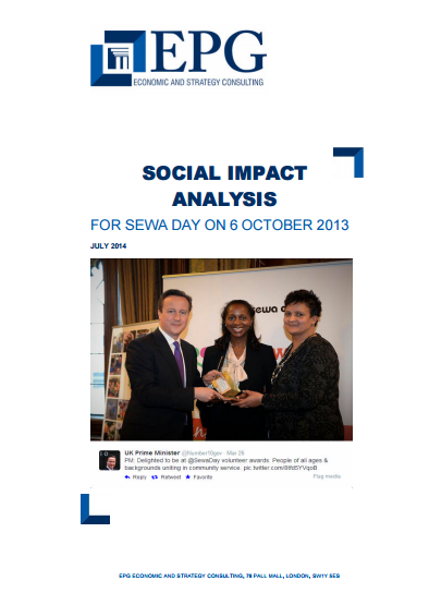 Social Impact Analysis for Sewa Day on 6 October 2013