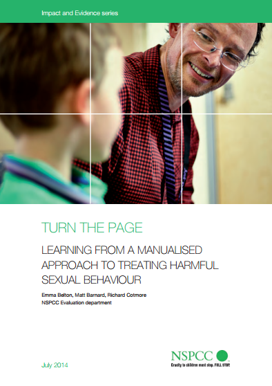 Turn the Page: learning from a  manualised approach to treating harmful sexual behaviour