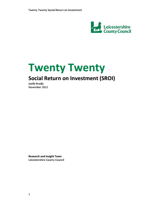 Twenty Twenty Social Return on Investment