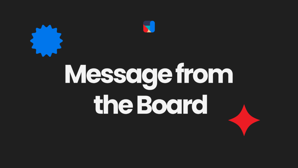 Message from the Board of The Institute for Social Value